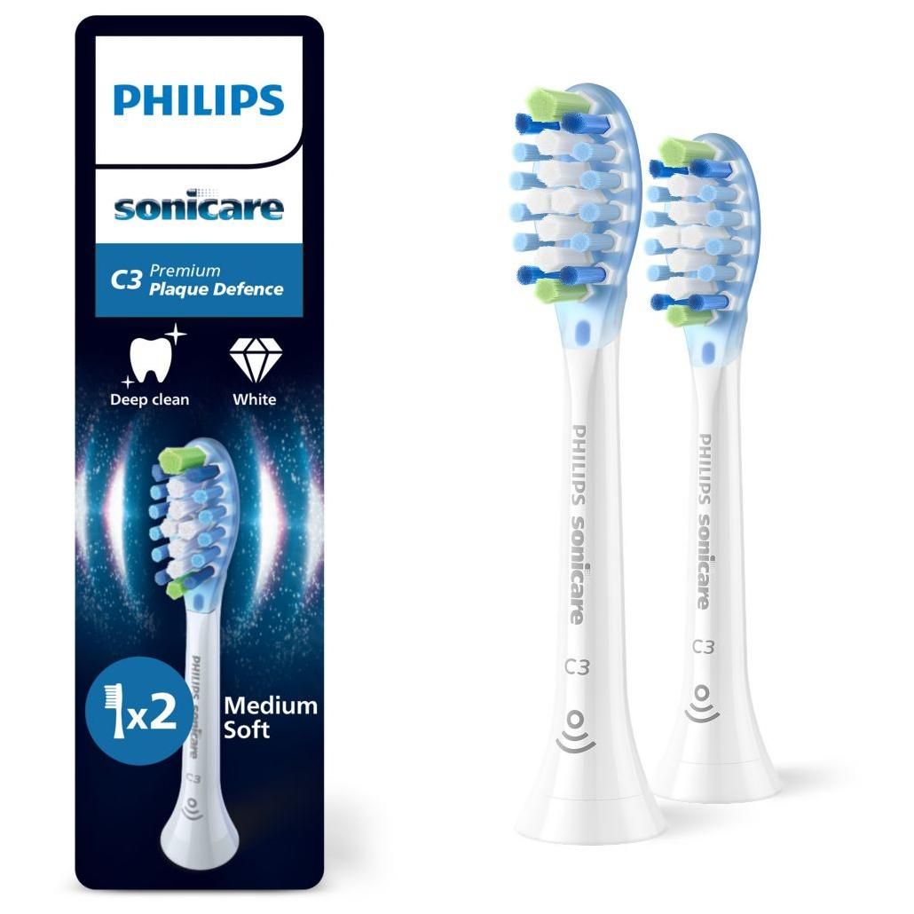 Brossette dentaire Sonicare lot de 2 HX904287 Premium Plaque Defence C3
