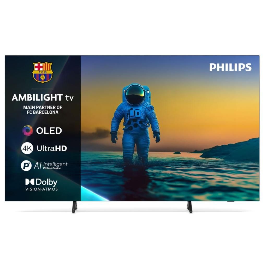 TV OLED Ambilight Philips 77OLED810 194 cm 4K UHD 2025 métal - vue 3