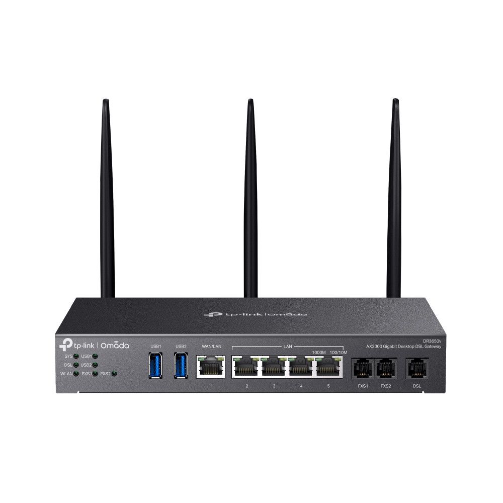 TP Link DR3650v Router VPN Gigabit Wi Fi 6 3000 Mbps con Sicurezza Avanzata