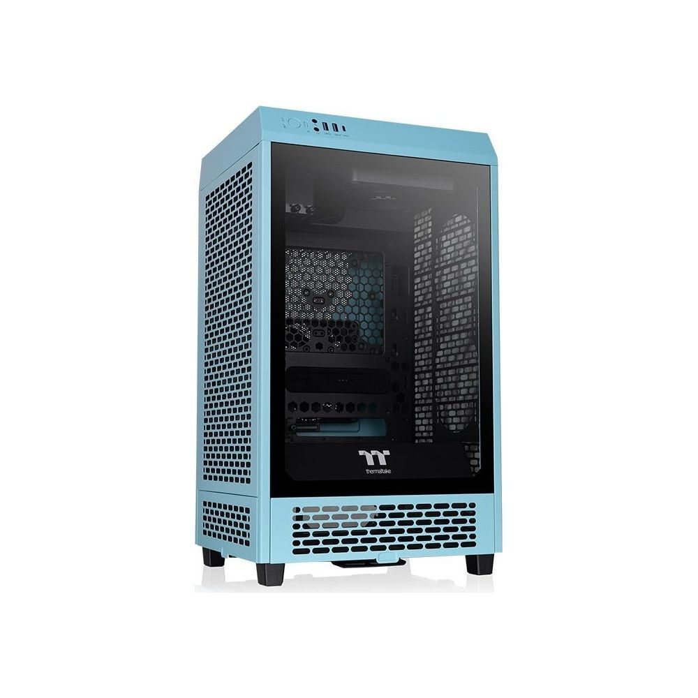 Thermaltake The Tower 200 Window Turquoise - Boîtier mini tour - Turquoise - Fenêtre