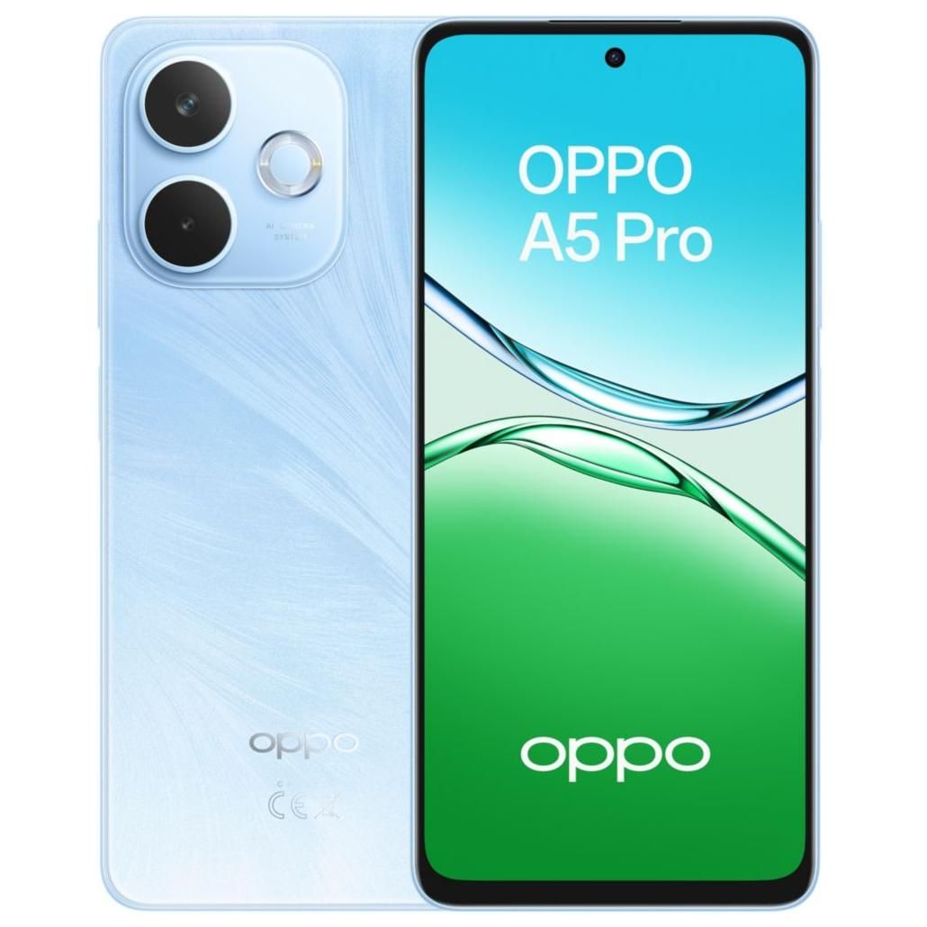 OPPO A5 Pro 6.67 Double SIM Android 15 4G USB Type-C 8 Go 256 Go 5800 mAh Bleu