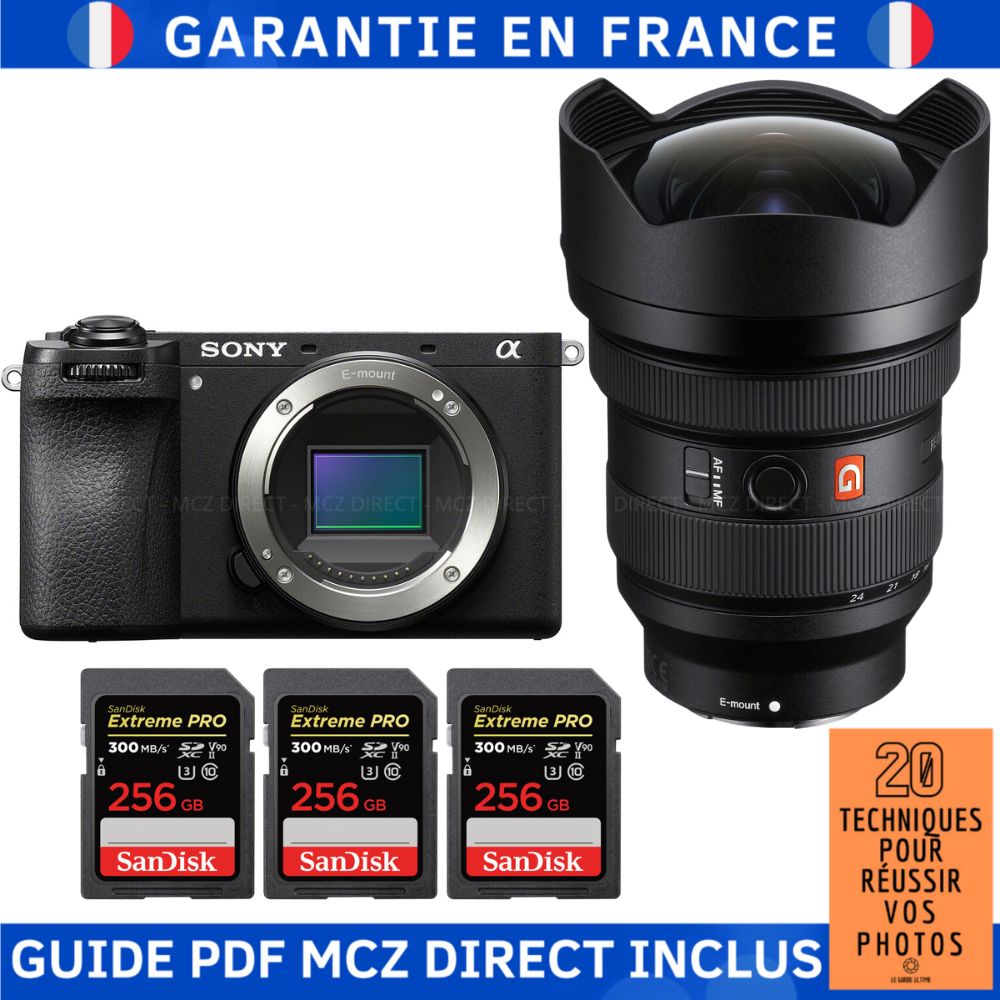 Sony Alpha 6700 A6700 + FE 12 24mm f2.8 GM + 3 SanDisk Extreme PRO UHS II SDXC 300 MB/ + Guide PDF MCZ DIRECT '20 TECHNIQUES POUR RÉUSSIR VOS PHOTOS - vue 3