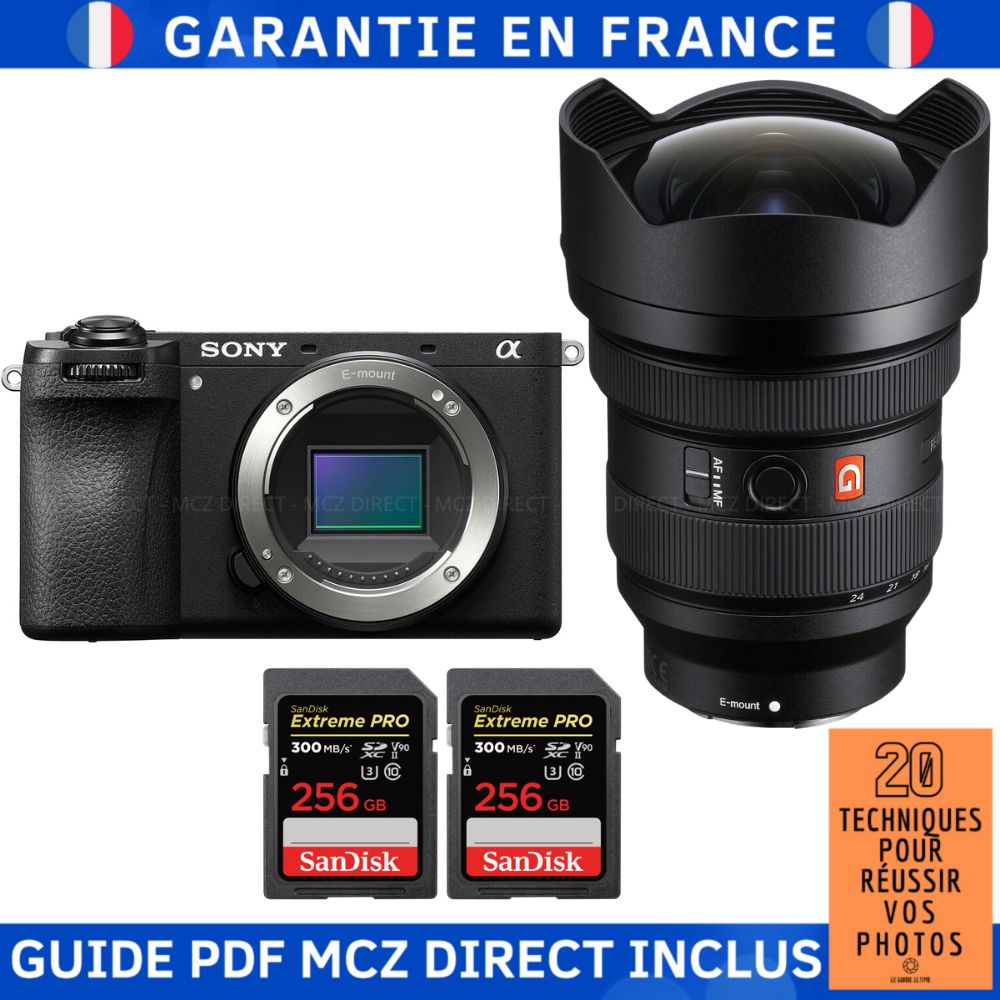 Sony Alpha 6700 A6700 + FE 12 24mm f2.8 GM + 2 SanDisk Extreme PRO UHS II SDXC 300 MB/ + Guide PDF MCZ DIRECT '20 TECHNIQUES POUR RÉUSSIR VOS PHOTOS - vue 2