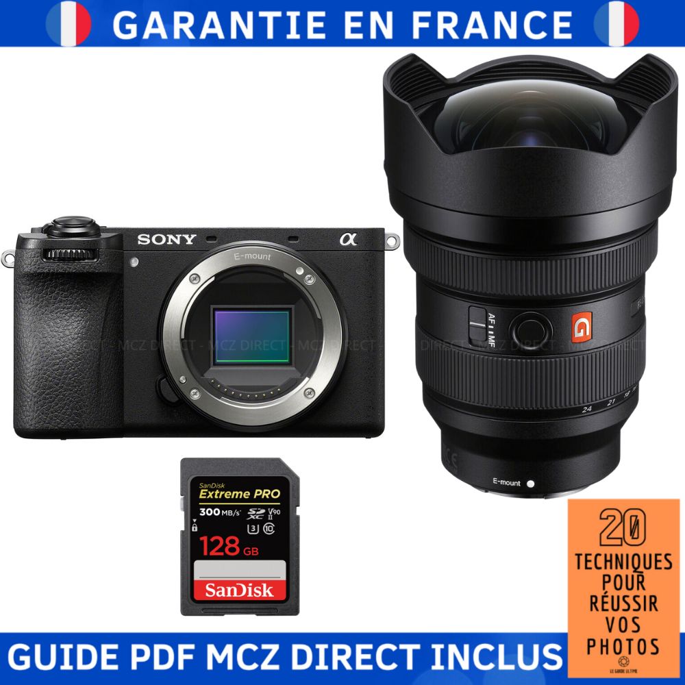 Sony Alpha 6700 A6700 + FE 12 24mm f2.8 GM + 1 SanDisk Extreme PRO UHS II SDXC 300 MB/ + Guide PDF MCZ DIRECT '20 TECHNIQUES POUR RÉUSSIR VOS PHOTOS