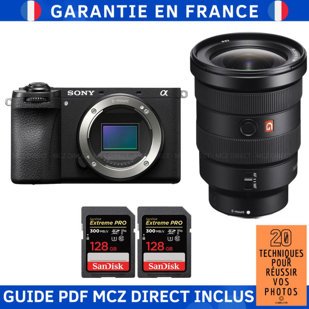 Sony Alpha 6700 A6700 + FE 16 35mm f2.8 GM + 2 SanDisk Extreme PRO UHS II SDXC 300 MB/ + Guide PDF MCZ DIRECT '20 TECHNIQUES POUR RÉUSSIR VOS PHOTOS - vue 2
