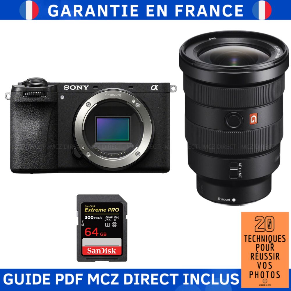 Sony Alpha 6700 A6700 + FE 16 35mm f2.8 GM + 1 SanDisk Extreme PRO UHS II SDXC 300 MB/ + Guide PDF MCZ DIRECT '20 TECHNIQUES POUR RÉUSSIR VOS PHOTOS - vue 2