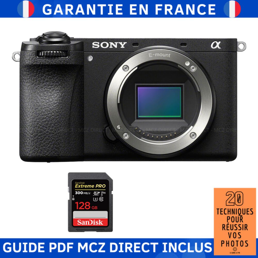 Sony Alpha 6700 A6700 + 1 SanDisk Extreme PRO UHS II SDXC 300 MB/ + Guide PDF MCZ DIRECT '20 TECHNIQUES POUR RÉUSSIR VOS PHOTOS - vue 4