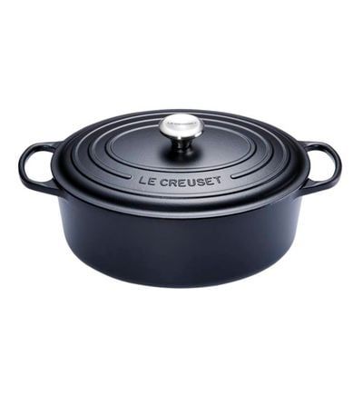 Cocotte ovale fonte émaillée 35 cm - vue 2