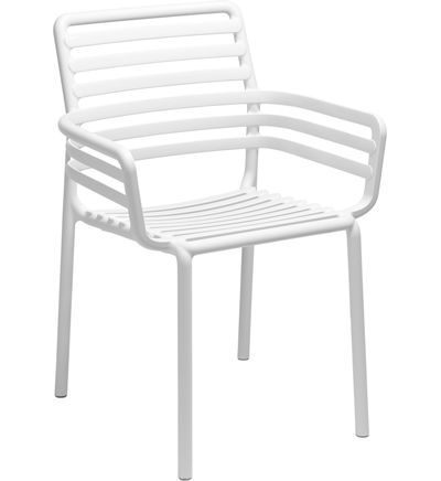 Nardi - Chaise À Accoudoirs Doga - Bianco - Blanc