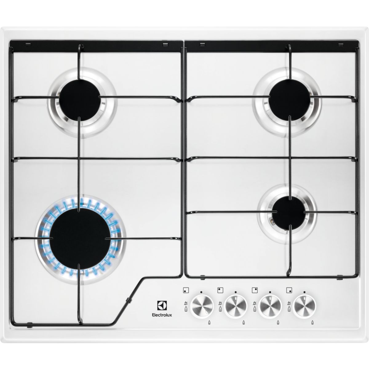 Electrolux Plaque de cuisson Gaz Série 600 Slim line 60 cm KGS6424W