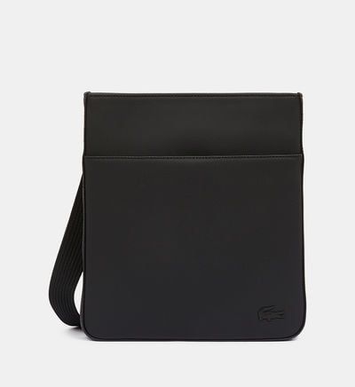 Lacoste - Sacoche plate crossover piquÃ©e   - Noir