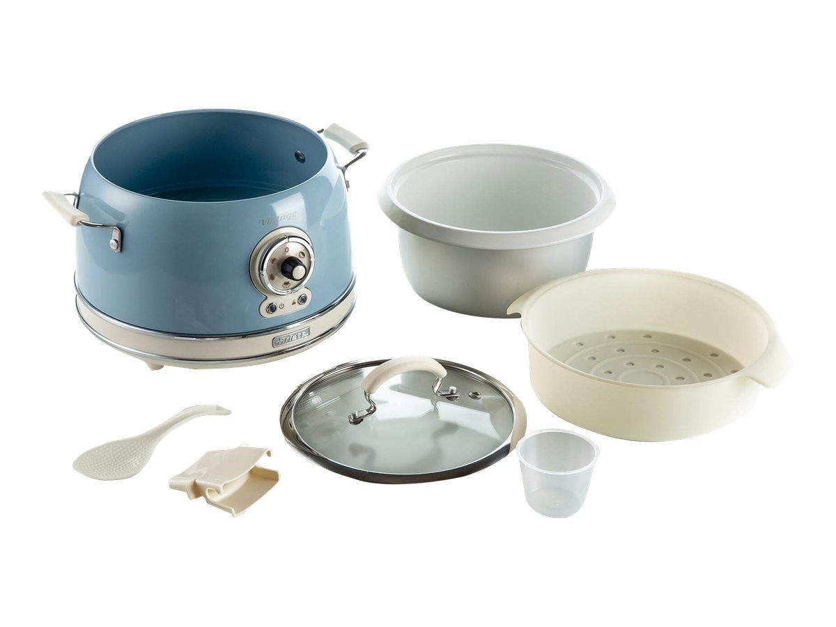 Ariete Vintage 2904 Cuiseur de rizcuiseur lent 3.5 litres 700 Watt céleste