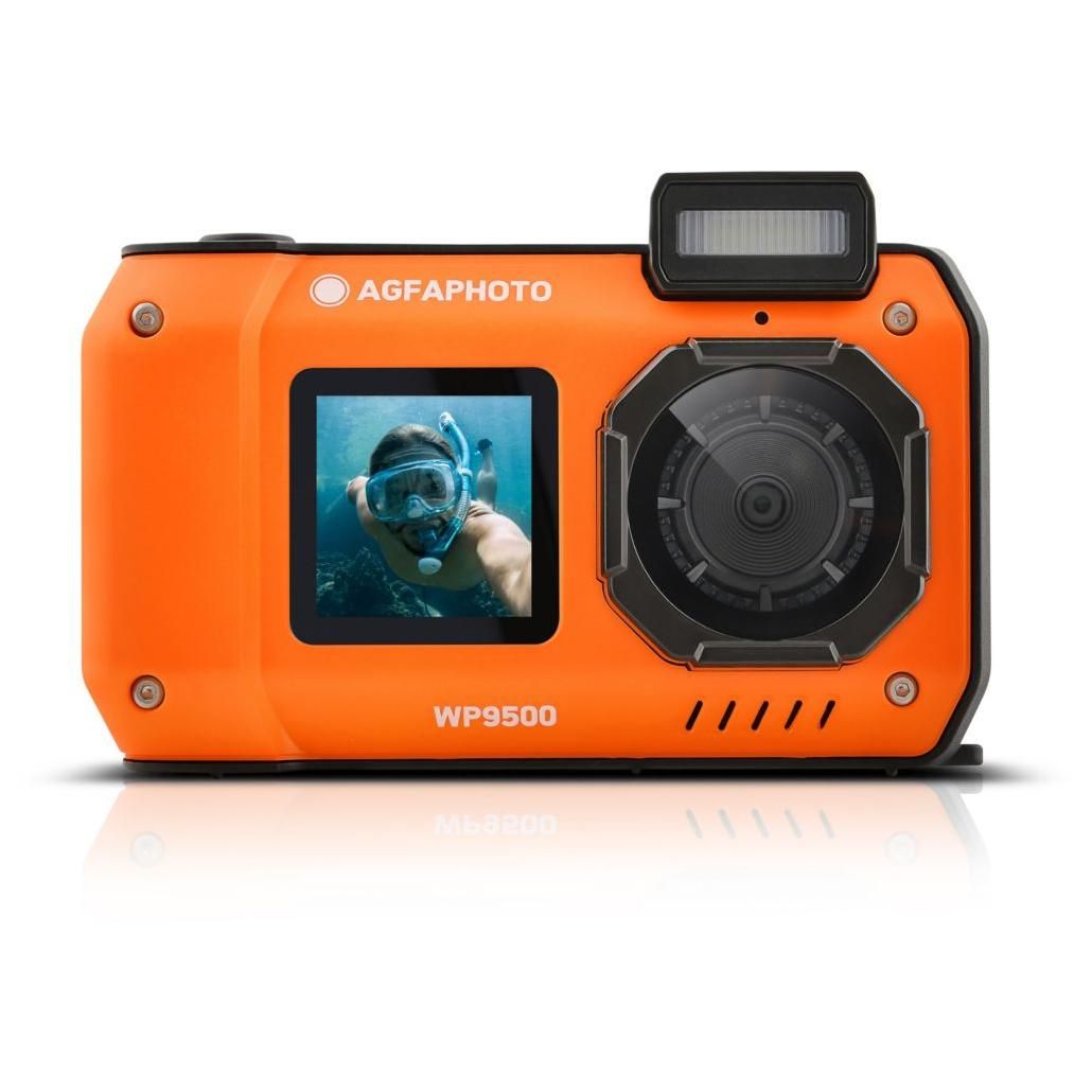 Cámara Digital Deportiva AgfaPhoto Realishot WP9500- 24MP- Naranja