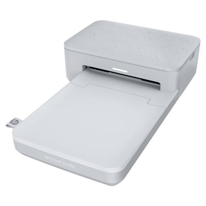 HP Sprocket Studio - Imprimante - couleur - thermique par sublimation - 100 x 150 mm - 300 ppp - jusqu'à 1.02 min/page (mono) / jusqu'à 1.02 min/page (couleur) - capacité : 20 feuilles -...