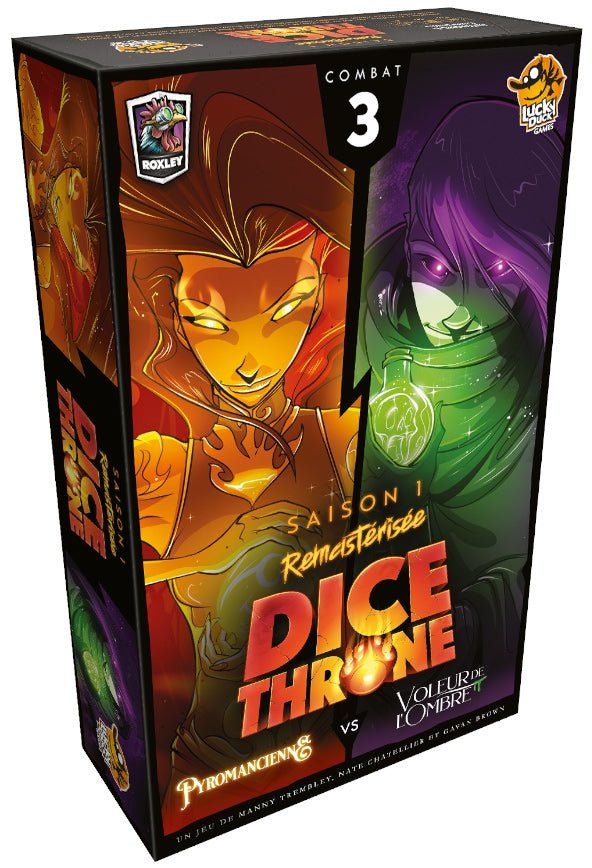 Lucky Duck Games | DICE THRONE : Pyromancienne vs Voleur de 'Ombre | Jeu de Société pour pour Adultes & Enfants | Jeu de Stratégie | Combat de Dés & Pouvoirs | 2 Joueurs | 20 à 40 Min | En Français - vue 6