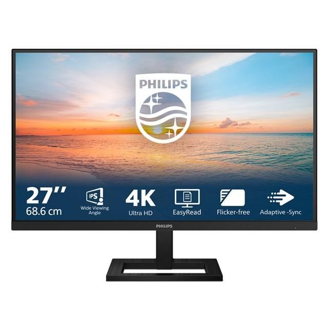 Philips 27E1N1900AE Moniteur Ultra HD 27 Pouces réglable en Hauteur Haut Parleur HDR10 3840x2160 60 Hz 2X HDMI 2.0 USB C PD Hub USB - vue 5