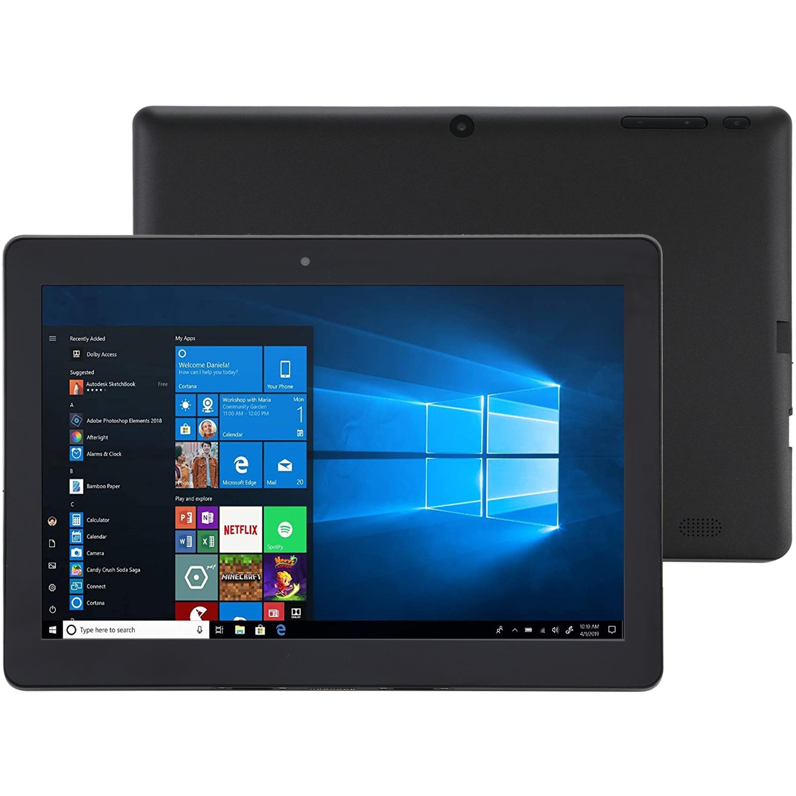 Tablette Tactile 10 pouces Windows 10 Quad Core 4Go RAM + ROM + SD YONIS - vue 4