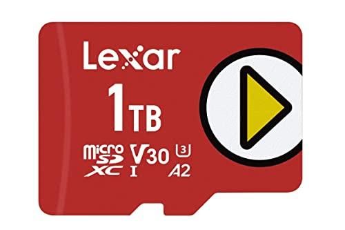 Lexar PLAY - Carte mémoire flash - 1 To - A2 / Video Class V30 / UHS-I U3 / Class10 - microSDXC UHS-I Lexar PLAY - Carte mémoire flash - 1 To - A2 / Video Class V30 / UHS-I U3 / Class10 - microSDXC UHS-I