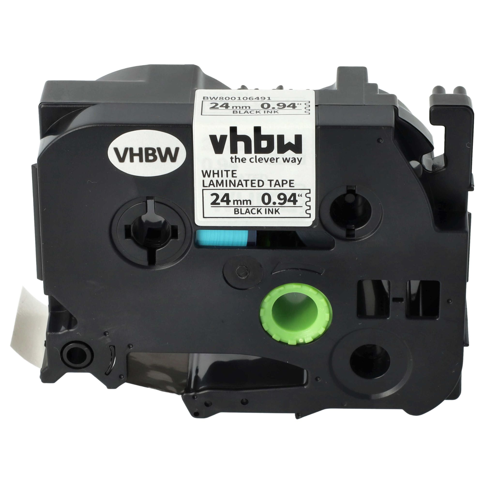 vhbw Ruban compatible avec Brother P-Touch RL 700 S, PT-P900W, PT-P950NW, PT-P950W imprimante d'étiquettes 24mm Noir sur Blanc