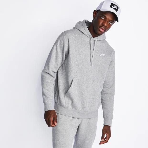 nike club homme sweats à capuche - gris : s - foot locker - S