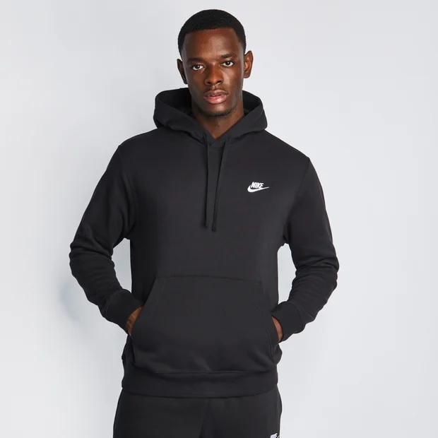 nike club homme sweats à capuche - noir : l - foot locker - L