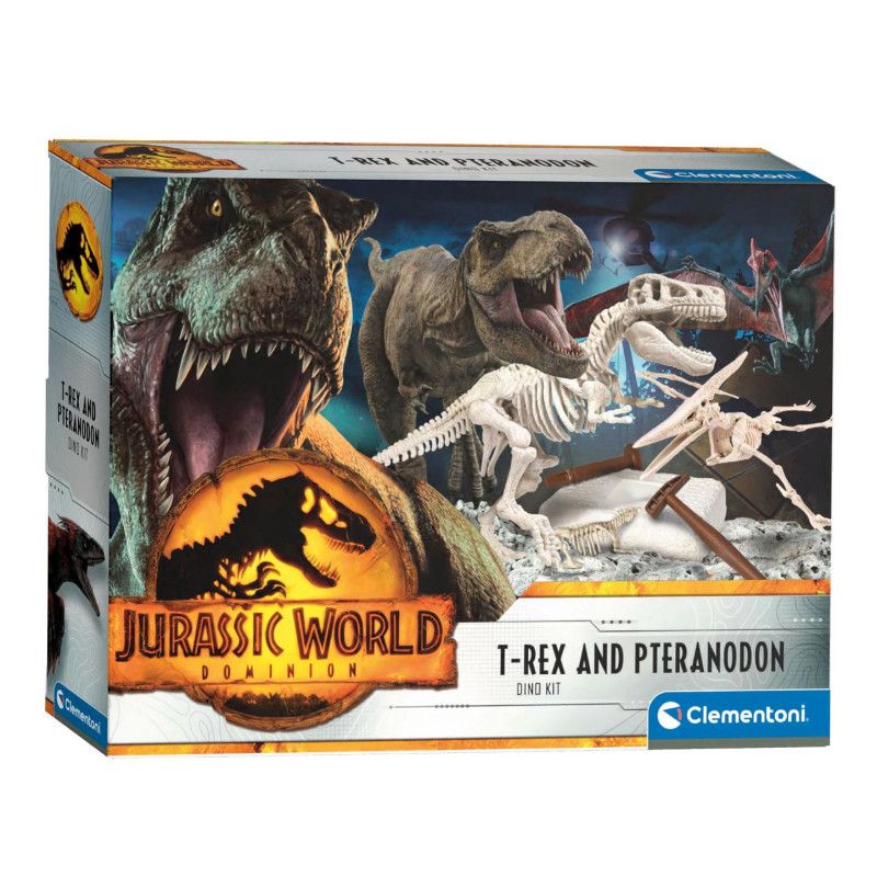Clementoni Jurassic World 3 Dominion T Rex Et Ptéranodon Déterrer Kit De Fouille Dinosaure Enfant Jeu Scientifique Made in Italy 19205 - vue 6