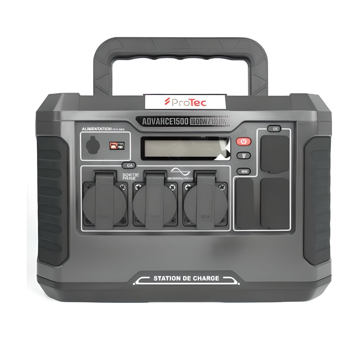 Station d'énergie portable Advance 1500 - Générateur électrique - 1328Wh/1500W - Sortie AC - Noir - Protec