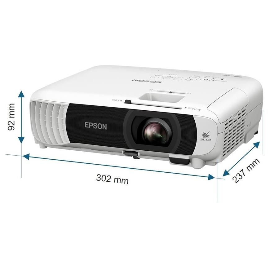 Epson EB W55 Projecteur 3LCD portable 4000 lumens 4000 lumens couleur WXGA 1280 x 800 16:10 802.11n sans filMiracast