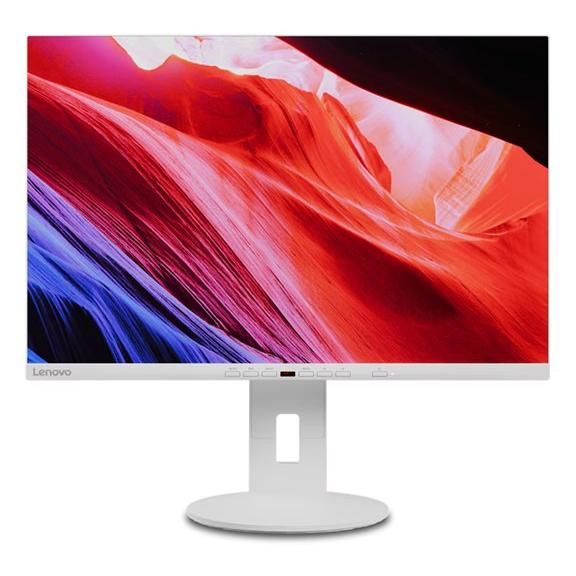 Lenovo C24d-20 - Écran LED - 24 - 1920 x 1200 Full HD (1080p) @ 60 Hz - IPS - 300 cd/m² - 1000:1 - 5 ms - HDMI, DVI, DisplayPort, VGA - haut-parleurs - blanc grisé