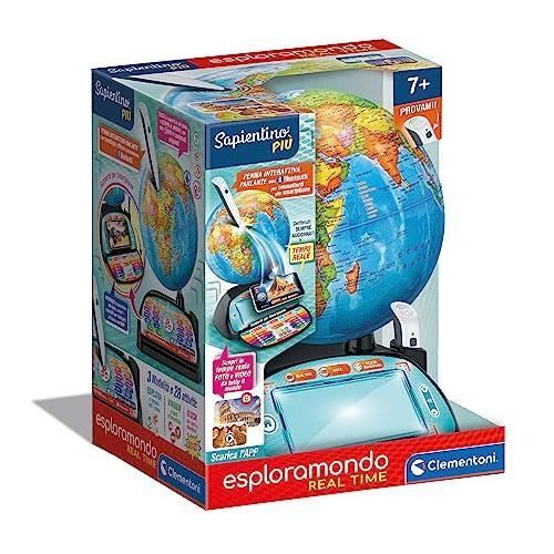 Clementoni 16446 Sapientino Plus Explorer le monde en temps réel Globe interactif parlant globe de monde enfants jeu éducatif électronique parlant stylo Bluetooth application - vue 9