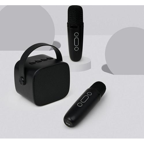 Party Enceinte Bluetooth 5W Avec 2 Karaoké Sans Fil Bk