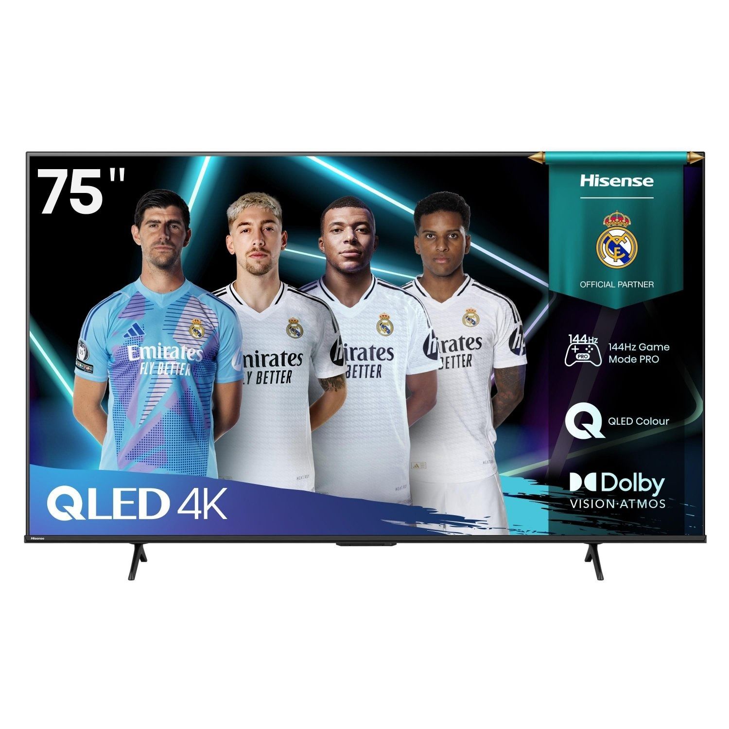 TV QLED Hisense 4K UHD 75E7Q Pro 189 cm 2025 - vue 3