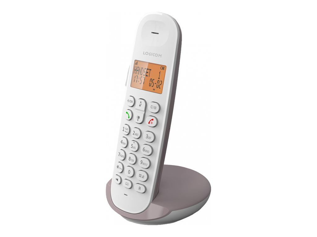 Logicom Iloa 150 - Téléphone sans fil avec ID d'appelant - DECT\\GAP - (conférence) à trois capacité d'appel - taupe