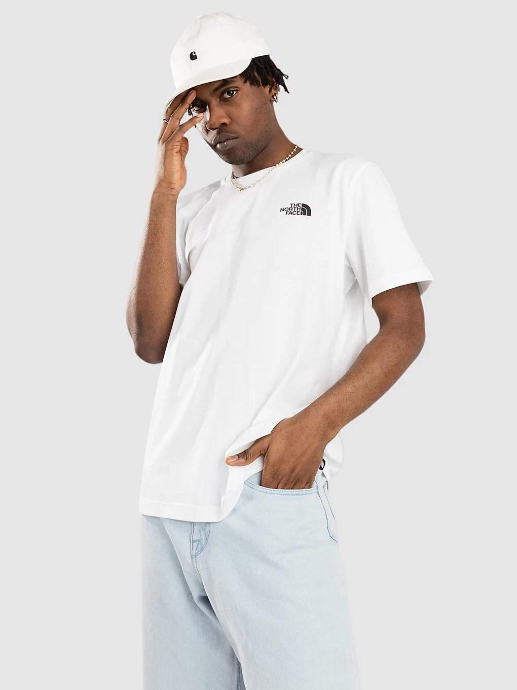 the north face simple dome t-shirt blanc - M