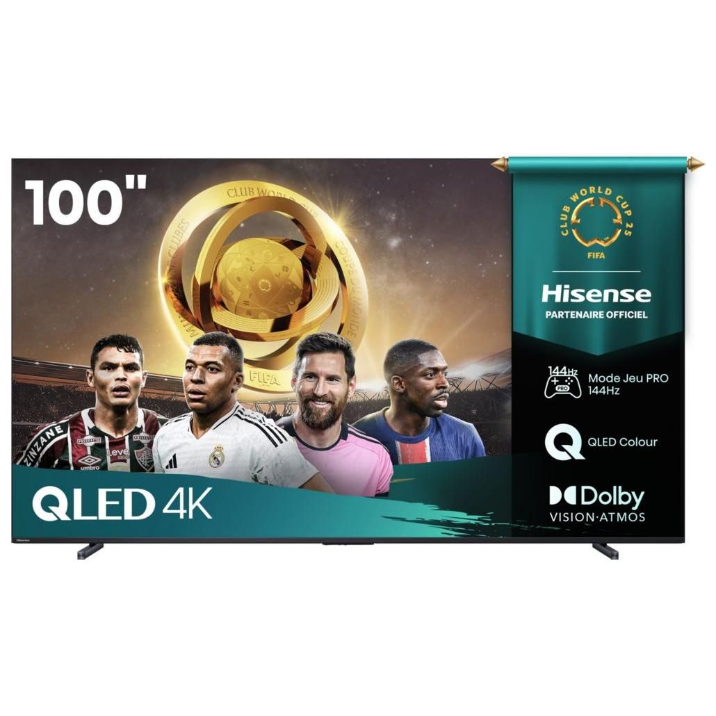 TV QLED Hisense 4K UHD 100E7Q Pro 253 cm 2025 - vue 2