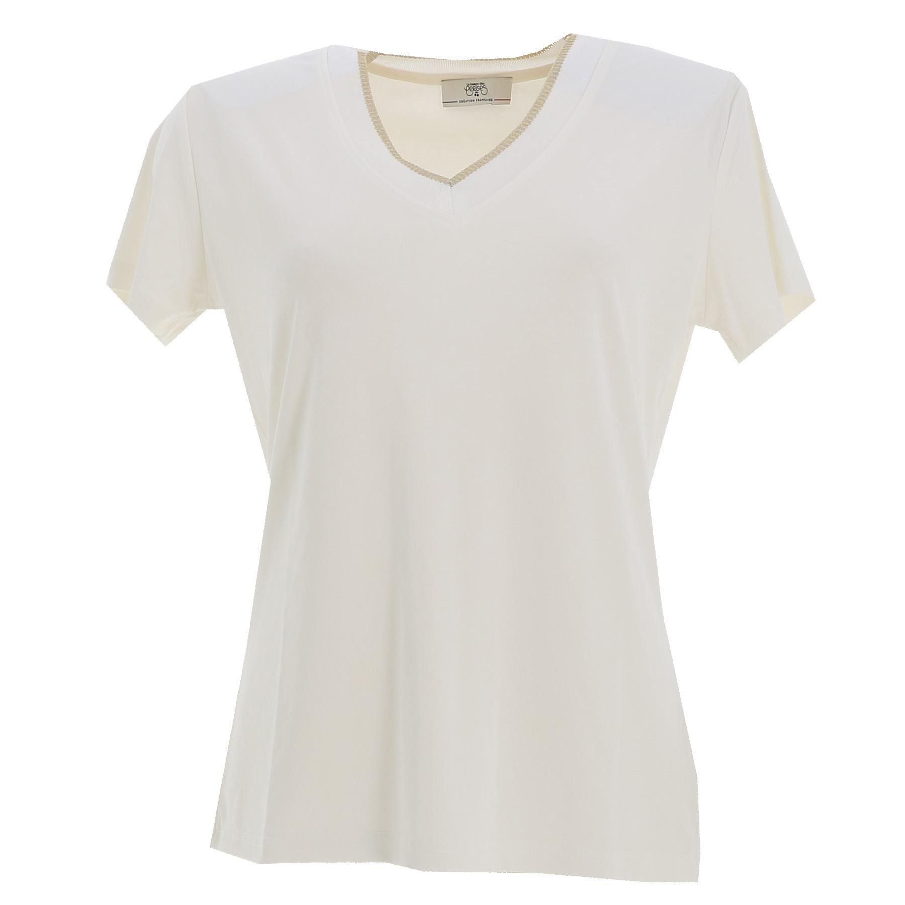 tee shirt manches courtes le temps des cerises fuka ice cream tsh f ecru