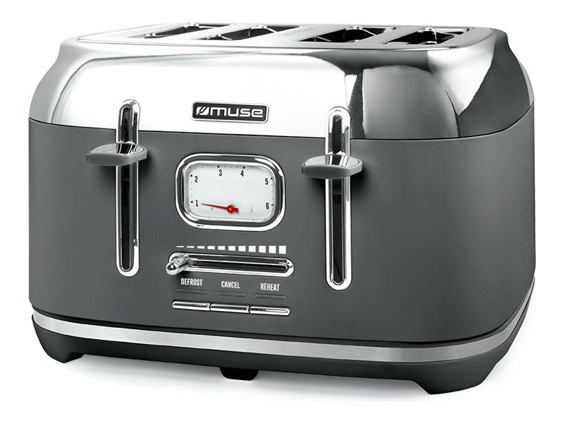 MUSE Grille pain 4 fentes & Inox MS131DG - vue 4