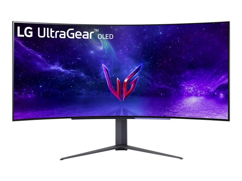 LG UltraGear 45GR95QE-B - Moniteur OLED - jeux - incurvé - 45 (44.5 visualisable) - 3440 x 1440 WQHD @ 240 Hz - 200 cd/m² - HDR10 - 0.03 ms - 2xHDMI, DisplayPort - noir