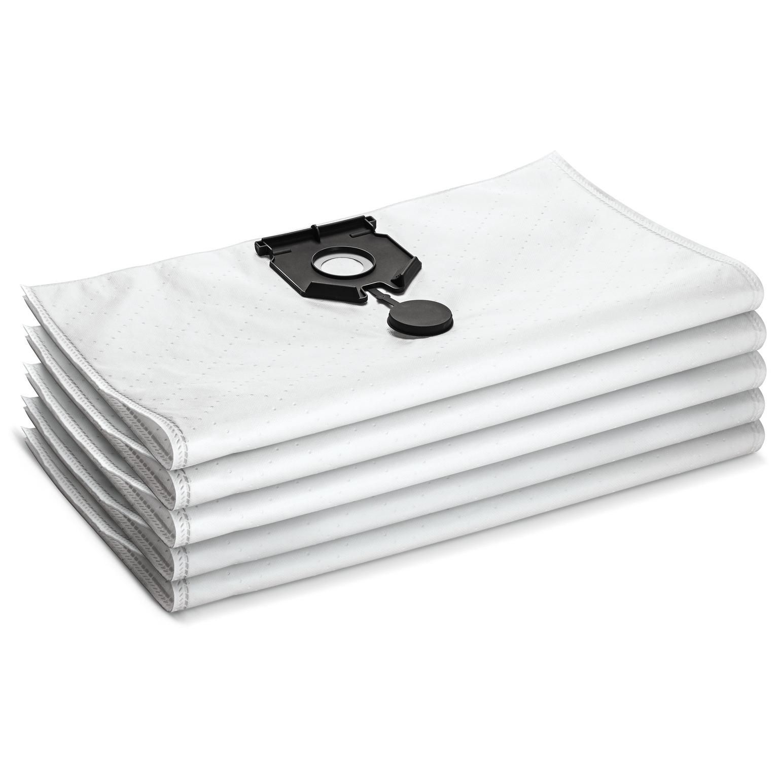 Kärcher Poche filtrante pour aspirateur pack de 5 pour Kärcher NT 501 Tact Te Professional NT 401 Tact Te NT 501 Tact Te