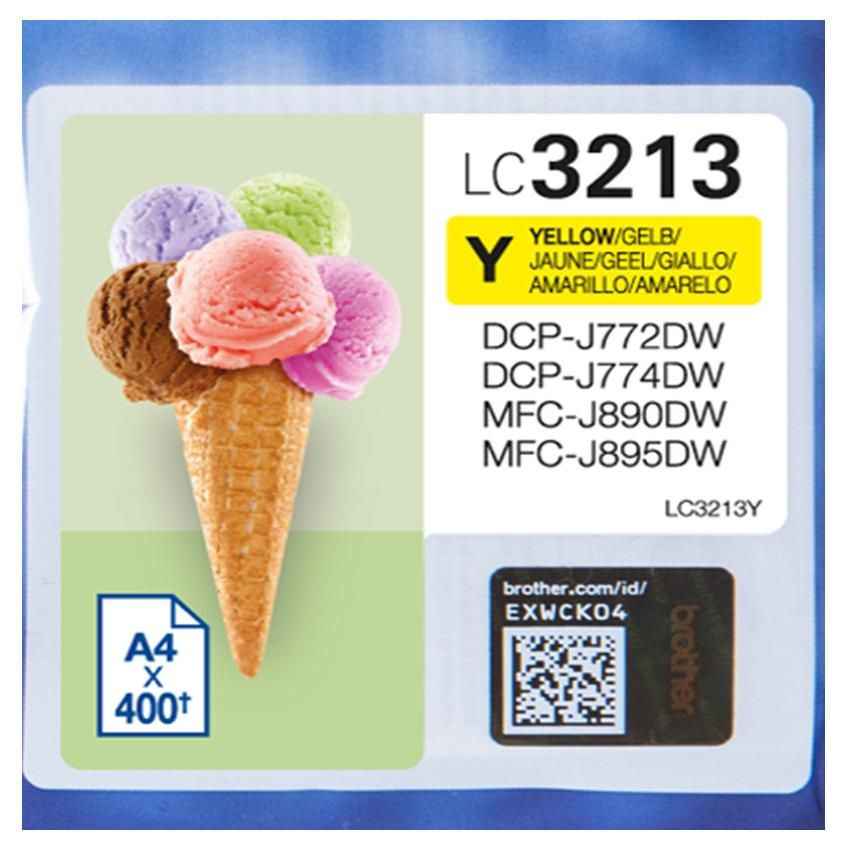 Brother LC3213Y Jaune - vue 7