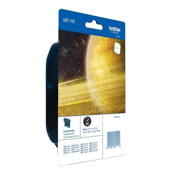 Brother LC1100BKBP - Noir - original - blister - cartouche d'encre