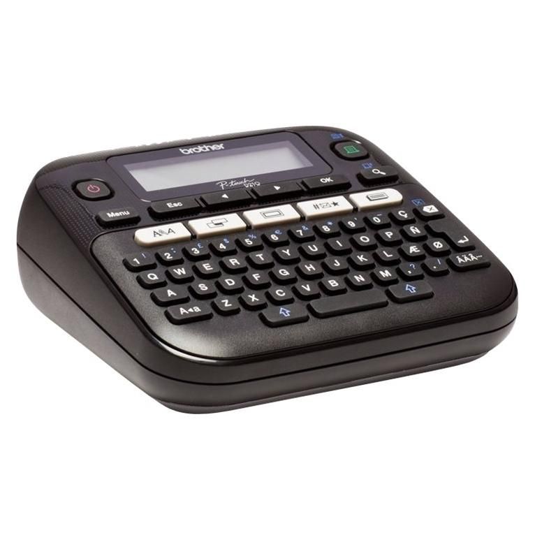 Brother P-Touch PT-D210 - Étiqueteuse - Noir et blanc - transfert thermique - Rouleau (1,2 cm) - 180 dpi - jusqu'à 20 mm/sec - impression par 2 lignes