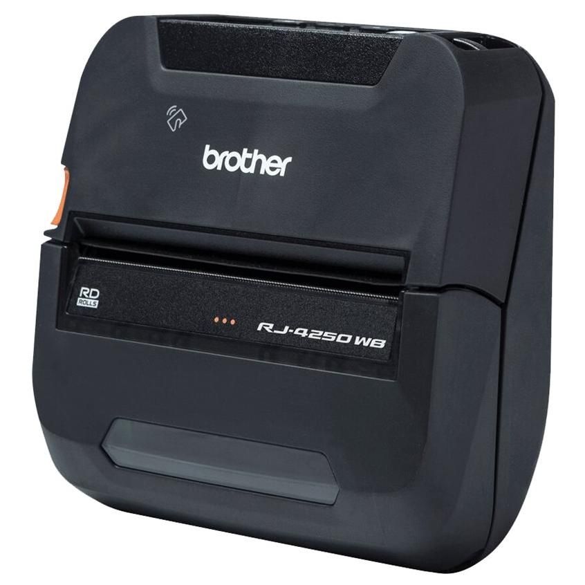 Brother RuggedJet RJ-4250WB - Imprimante d'étiquettes - thermique direct - Rouleau (11,3 cm) - 203 dpi - jusqu'à 127 mm/sec - USB 2.0, Wi-Fi(n), NFC, Bluetooth 4.2