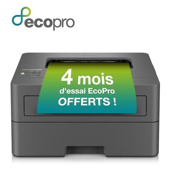 Brother HL-L2400DWE - Imprimante - Noir et blanc - Recto-verso - laser - A4/Legal - 1200 x 1200 ppp - jusqu'à 30 ppm - capacité : 250 feuilles - USB 2.0, Wi-Fi(n)