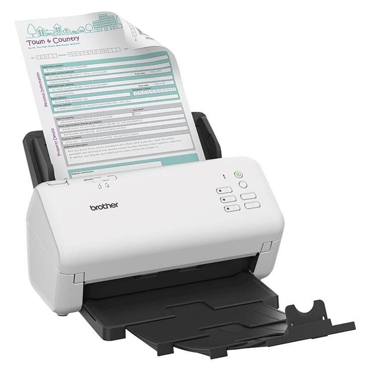 Brother ADS-4300N - Scanner de documents - CIS Double - Recto-verso - A4 - 600 dpi x 600 dpi - jusqu'à 40 ppm (mono) / jusqu'à 40 ppm (couleur) - Chargeur automatique de documents (80 feuilles) -...