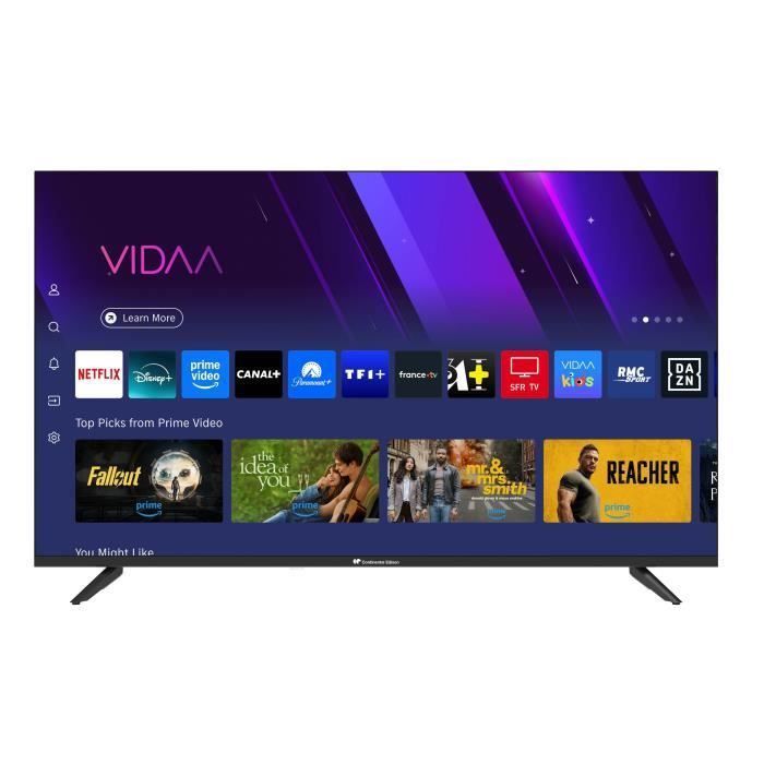 TV QLED CONTINENTAL EDISON CELED43SVQLD25B6 43'' 109 cm UHD 4K 3840x2160 SMART VIDAA 3xHDMI 2xUSB
