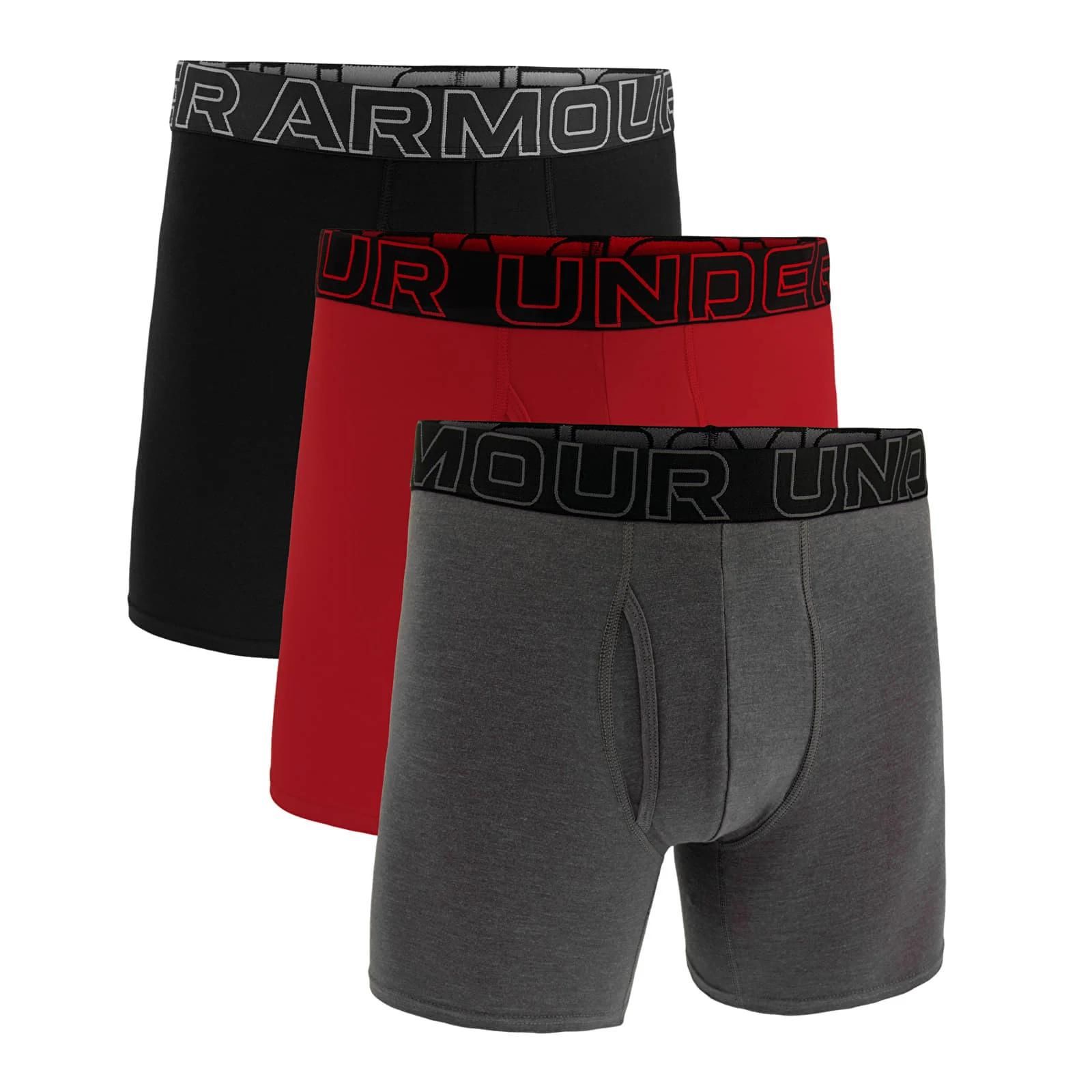Under Armour Lot de 3 Boxers pour Homme en Coton Performance Longueur Jambe 15 cm – Respirant évacuation de ’humidité Toucher Doux Confort Toute la journée - vue 2