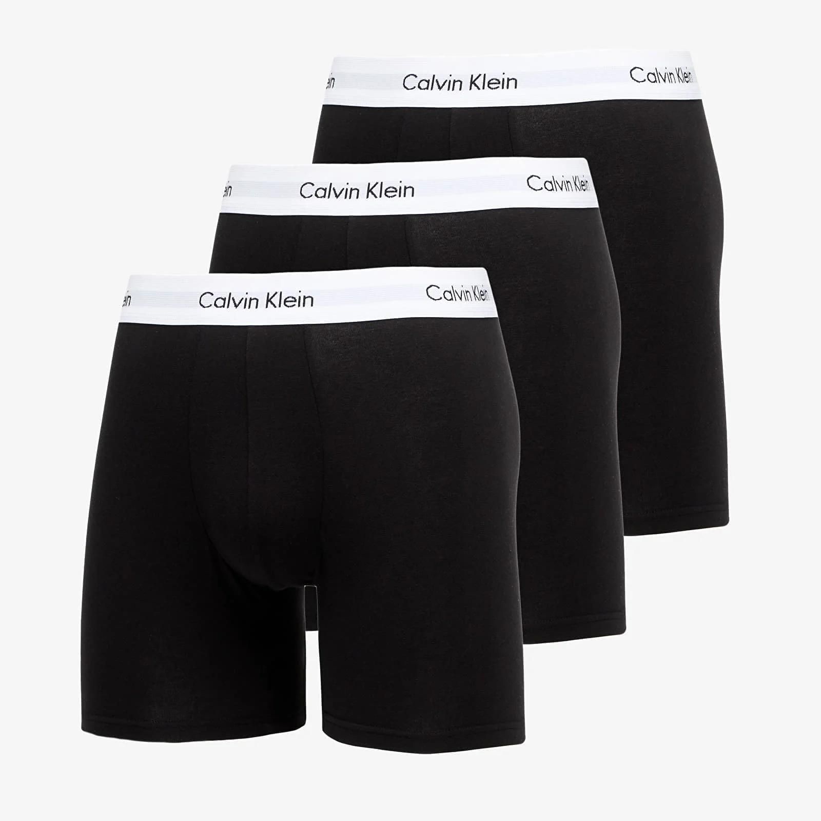 calvin klein 3-pack boxer briefs black s - S
