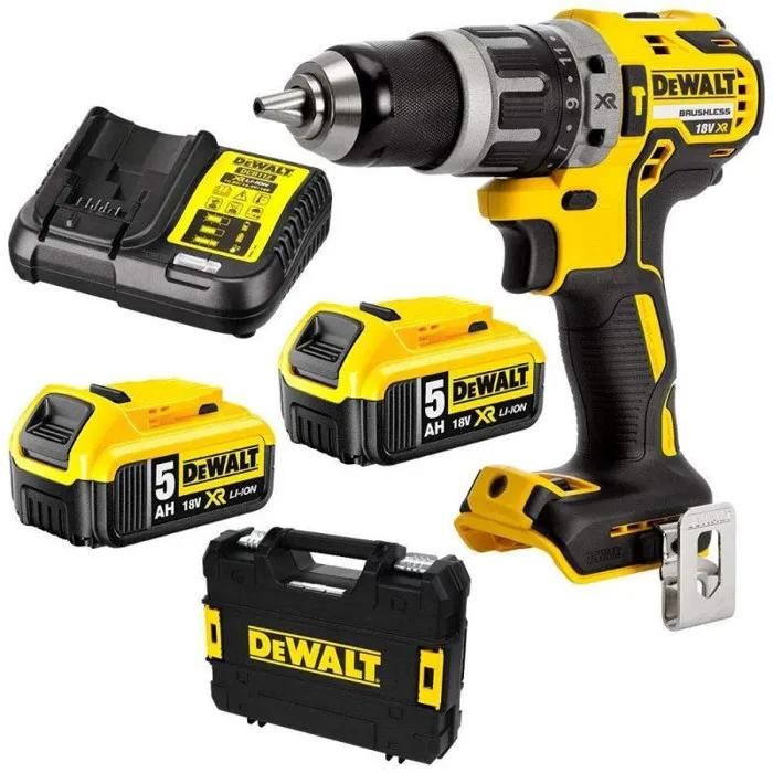 Perceuse à percussion 18V XR 2x5 0 Ah en TSTAK DEWALT DCD796P2 - vue 2
