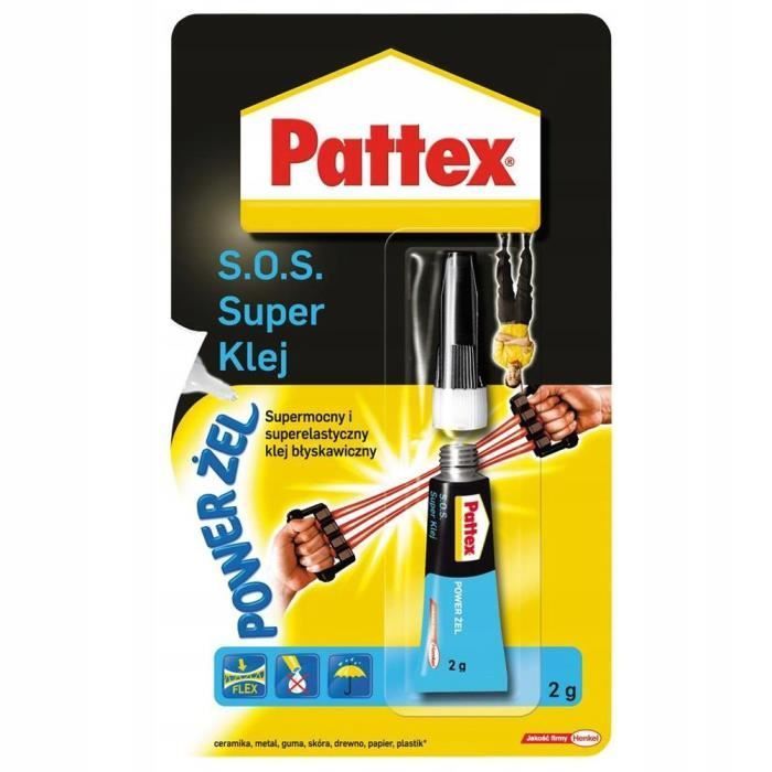 Pattex .O. . Super Glue Power Gel 2g Instantané - vue 2